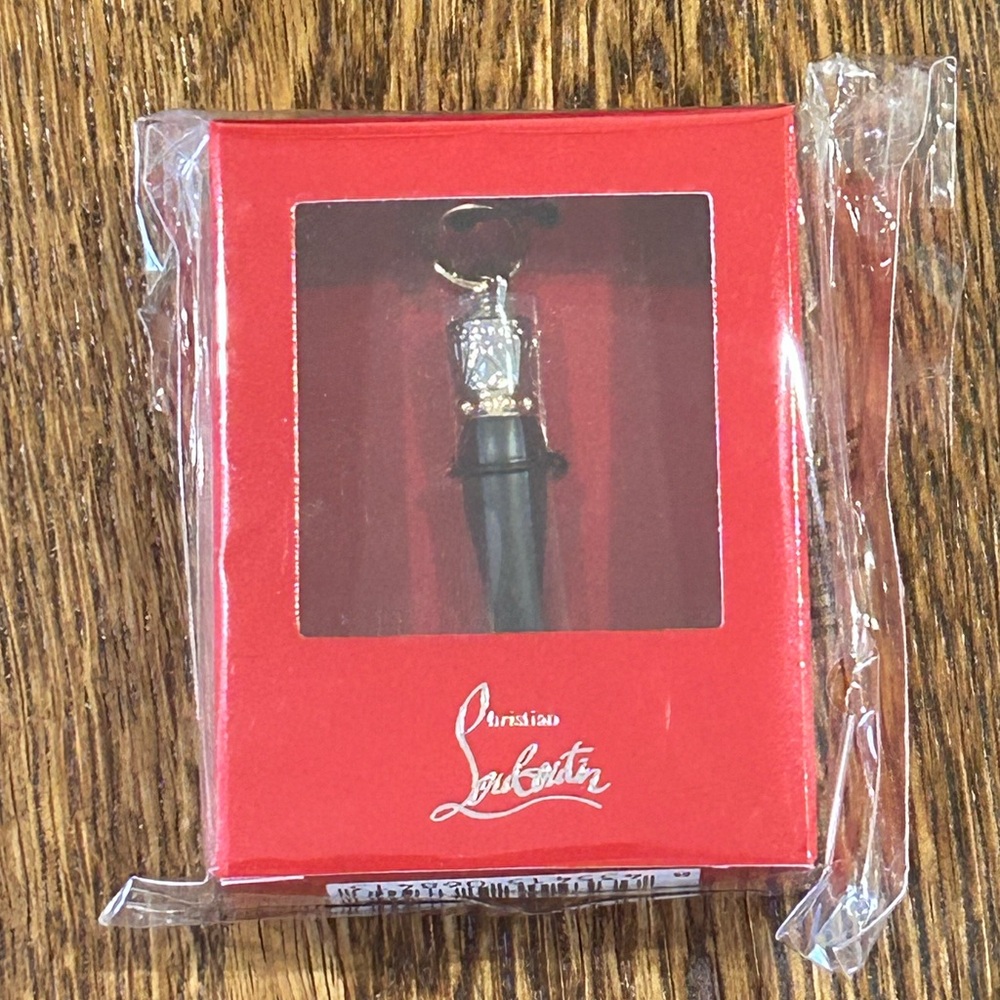 COLLECTABLE Christian Louboutin Red and Black LIPSTICK CHARM - Picture 2 of 7